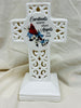 Ceramic cross with cardinal