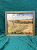 Wooden picture. Close the gate for this Farmer.