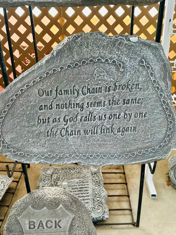 Cement stone-Our family chain